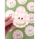 Dessous de verre original cuisine motif matcha sourire style kawaii