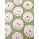 Dessous de verre design brunch rose et vert accessoire déco coffee corner