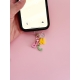 Bijou de téléphone Maman soleil personnalisé avec initiales enfants