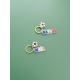 Porte-clé personnalisé enfant couleur bleu blanc rouge