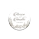 Magnet personnalisé cadeau d'invité mariage hivernal