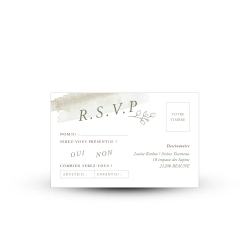 Carte réponse RSVP