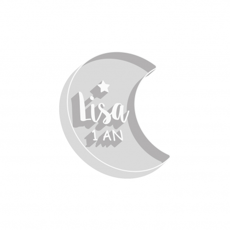 Emporte-pièce anniversaire lune biscuits personnalisés enfant