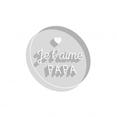 Emporte-pièce original fêtes des pères je t'aime