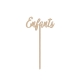 Nom de table en bois table des Enfants calligraphie