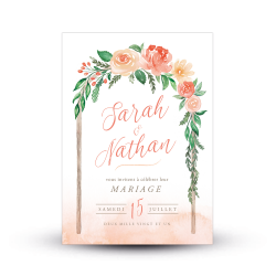 Faire-part Arche Florale