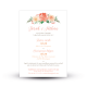 Faire part mariage aquarelle Arche Florale