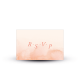 Carte réponse RSVP mariage Arche Fleurie
