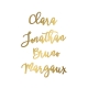 Marque-place personnalisé calligraphie en bois ou plexiglas
