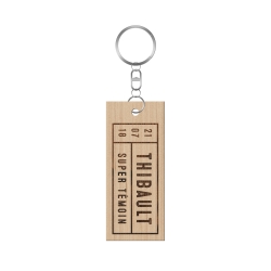 Porte-clé en bois personnalisé mariage industriel Super témoin