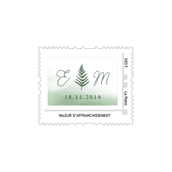 Timbre poste Forêt