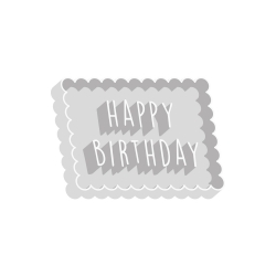 Emporte-pièce petit beurre happy birthday