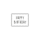 Emporte-pièce à biscuit message happy birthday
