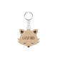 Porte-clé en bois personnalisé tête de renard