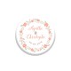 Cadeaux d'invités tendance, magnets personnalisés mariage champêtre