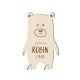 Carton invitation anniversaire originale thème ours en bois