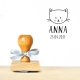 Tampon tête de chat naissance