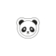 Emporte-pièce tête de panda anniversaire 