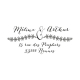 Tampon adresse calligraphie et plumes