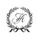 Tampon initiales personnalisé mariage Shabby Chic