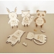 Faire-part naissance original renard en bois