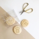 Emporte-pièce couronne de fleurs Merci pour biscuits fait maison champêtre