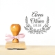 Tampon en bois personnalisable mariage lavande