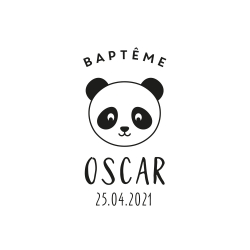 Tampon tête de panda 2