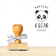 Tampon tête de panda 2