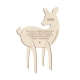 Invitation baptême originale thème forêt biche faon