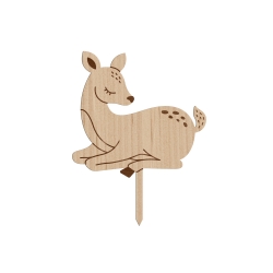 Cake topper petit faon