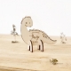 Invitation anniversaire dinosaure en bois