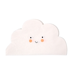 Serviette en papier nuage anniversaire ou baptême