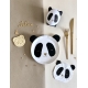 Vaisselle en carton anniversaire thème panda