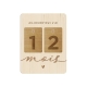 Cadeau de naissance original, carte étapes en bois pour bébé