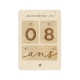 Carte étapes en bois pour photo, cadeau de naissance