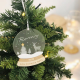 Boule à neige décoration de Noël personnalisée