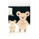 Décoration enfant originale en bois koala personnalisé