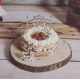 Anniversaire forêt, cake topper original personnalisé en bois