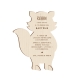 Invitation originale baptême raton laveur thème animaux de la forêt