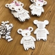 Faire-part baptême original en bois koala