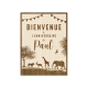 Panneau de bienvenue personnalisé anniversaire thème savane