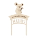 Cake topper anniversaire personnalisé thème koala