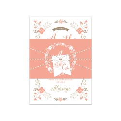 Échantillon invitation mariage Jardin Champêtre