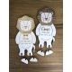 Décoration originale personnalisée thème lion cadeau naissance