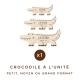 Crocodile en bois à personnaliser chambre enfant cadeau original