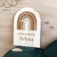 Pancarte personnalisée pour enfant arc-en-ciel