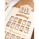 Calendrier de l'Avent en bois original maison de campagne