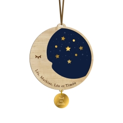 Boule de Noël douce nuit famille