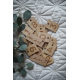 Carte étapes en bois, originale pour photo souvenir bébé